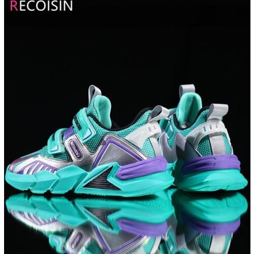 RECOISIN New 2021 Kids Shoes Breathable Mesh Sports Shoes For Boys Fashion Casual Sneakers Boys Children Shoes Chaussure Enfant