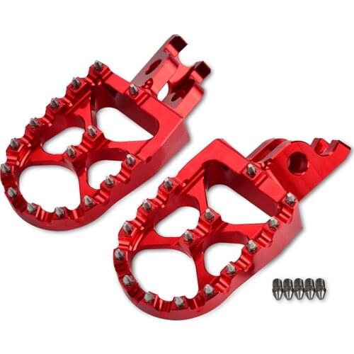 57mm WIDE Foot Rest Footrests Foot Pegs For Honda CR125R CR250R CRF150R CRF250R/X CRF450R/X CRF250L/M CRF250RALLY