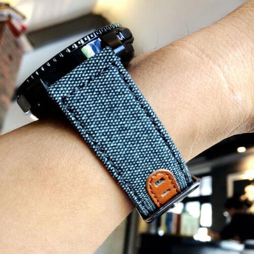 22mm Nylon Watch Strap For Huawei Watch Woven Nylon+Leather Watch Band Strap For Samsung Gear S3 Huami 1 2 Watchbands Bracelet