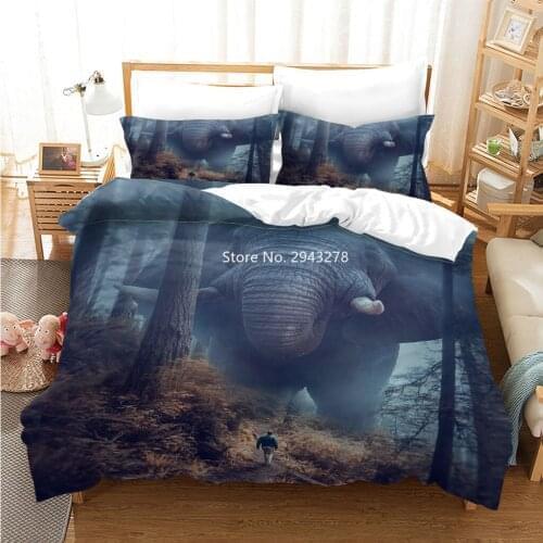 Adult Children Bedroom Decoration Animal Synthetic Bedding Fox Giraffe Fish Duvet Quilt Covers and Pillowcases Home Textiles