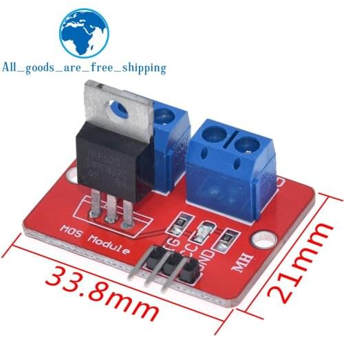 0-24V Top Mosfet Button IRF520 MOS Driver Module For Arduino MCU ARM Raspberry pi