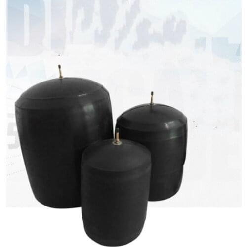 50mm Water plugging airbag water shutoff balloon municipal pipeline gas bag Rubber stopper Inflatable Test Closed water ball