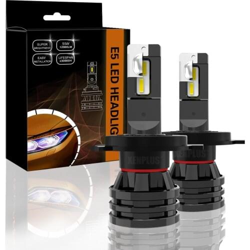 XENPLUS LED Headlight Bulbs E5 Super Bright H1 H4 H7 H11 H13 9004 9005 9006 9012 HB3 HB4 110W 12000LM 6500K 2PCS