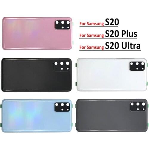20Pcs Back Glass Battery Cover Case Rear Door Housing Camera Lens For Samsung Galaxy S20 Ultra G988 S20 Plus S20+ G985 S20 G980