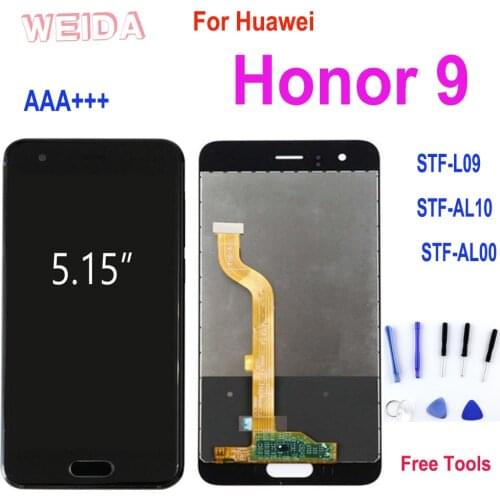 AAA+ 5.15” LCD For Huawei Honor 9 LCD STF-L09 STF-AL10 STF-AL00 STF-TL10 LCD Display Touch Screen Digitizer Assembly Replacement