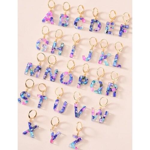 2021 New Korean Letter Earrings For Woman Girl Lovely Acrylic Funny Earrings Jewelry Gifts For Friends серьги буквы