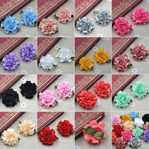 40 pcs Ribbon Flowers Party Crafts Gift Wedding DIY Appliques sewing/craft/wedding B043