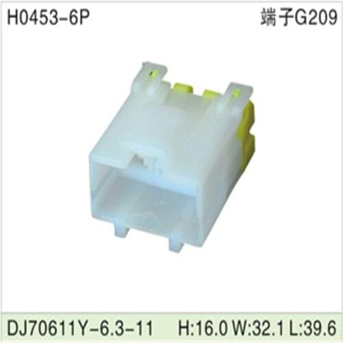 Free shipping 500pcsDJ70611Y-6.3-11 6Pin 6.3mm AMP Car Electrical Wire Connectors for VW,BMW,Audi,Toyota,NISSAN AND other