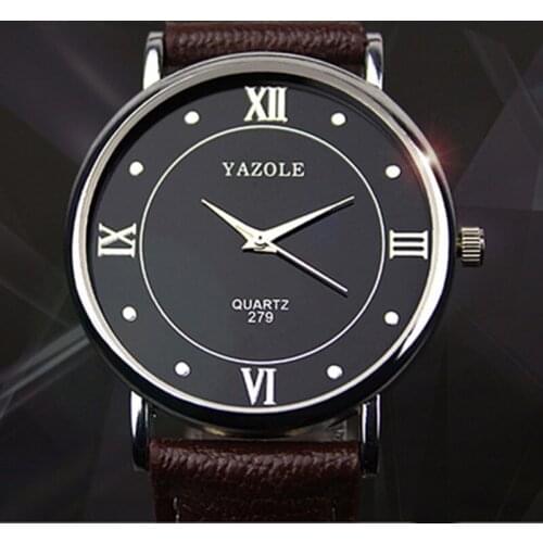 New Men Watches YAZOLE watch Leather belt business models wild fashion simple quartz wristwatch relojes hombre relogio masculino