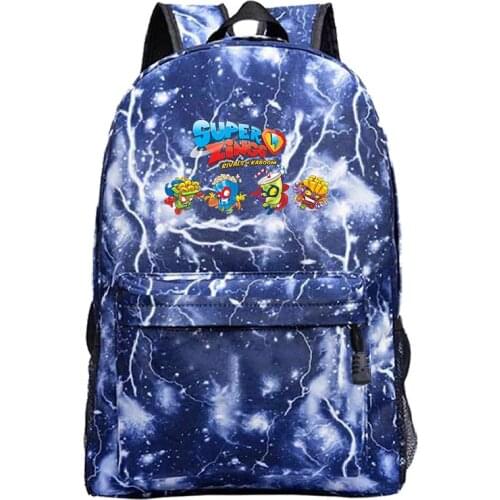 Beautiful Super Zings Backpack teens school Backpacks Cartoon Superzings Travel Bag Daily Bags Boys Girls Kids Laptop Bag