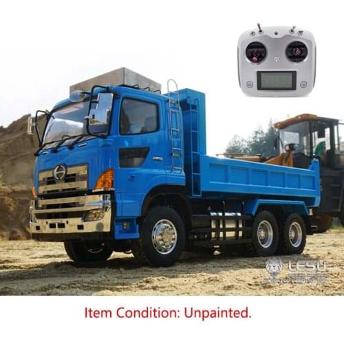 LESU RC HN 6*6 Hydraulic Tipper Dumper Truck Motor ESC FS-I6S 1/14 Model Car Radio THZH0186-SMT5