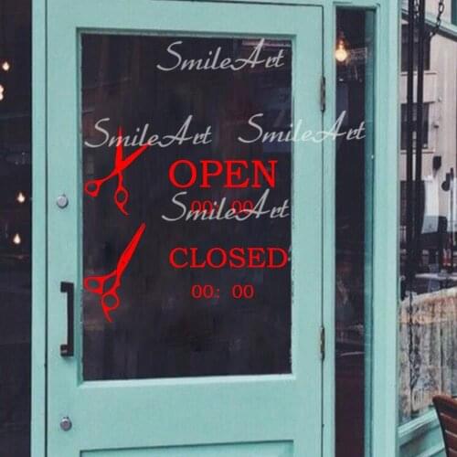 Hot Custom Name Barbershop Wall Sticker Home Decor Decoration For Baby Kids Rooms Decor Vinyl Art Decal