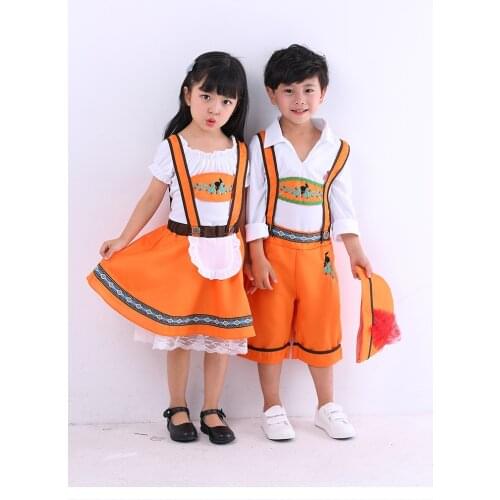 Boy Girl Oktoberfest Costume Kid Beer Outfit Lederhosen Dirndl Bavaria Party Beer Costume