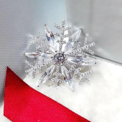 Designer Fashion 925 Sterling Silver Jewelry 3A Cubic Zirconia Party Brooch