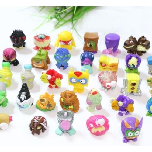 Many cartoon monster PVC plastic toys Twister doll trash bug childrens toys ornaments whole person dolls