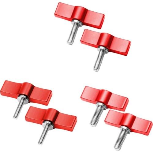 4/5/6mm T Shape Screw Handle Set Photography Parts Rail Rod Slider Clamp Locking Screw Wrench Clamp Screw Adapter