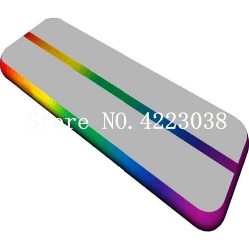 Rainbow Airtrack Hot Sale Folding High Jumping Mat Gymnastics Air Training Mat,Inflatable Cheerleading Air Track For Sale