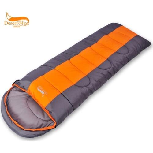 1.8kg Desert Fox outdoor sleeping bag envelope adult spring and winter sleeping bag Can be spliced Temperature scale -9~0~5C