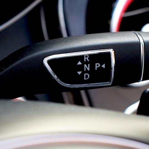 Car styling Retaining bar Cover frame Wiper lever shift trim sticker for Mercedes Benz C E S Class W205 W212 GLS CLA Accessories