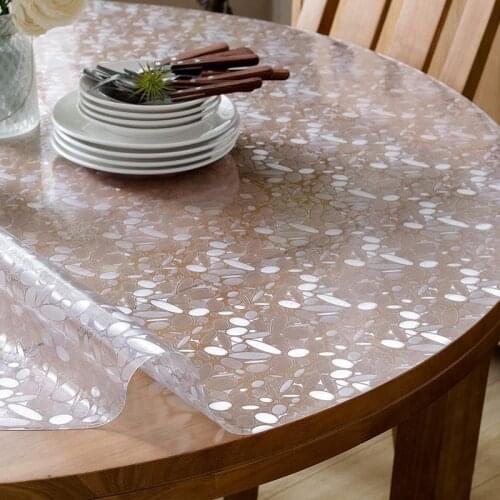 Item Weeding Decoration For Wedding Round Tafelkleed Rond Redonda Nappe Tablecloth Toalha De Mesa PVC Cover Table Cloth