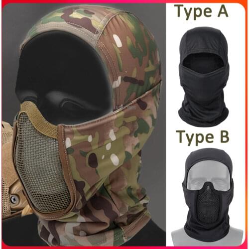 Tactical Mask Hunting Shooting Protective Airsoft Mask Headgear Full Face Wargame Military Paintball Masks In Motorcycle Masks
