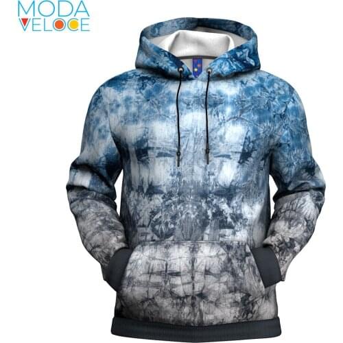 3d print tie Dye Special Blue Male Hoodie 3D Print With Hooded Boys Outerwear Clothing Spring Sweatshirts