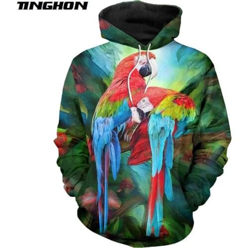 XS-7XL Fashion Harajuku hoodies 3D All over Printed Beautiful parrot Men&Women streetwear t-shirt/Hoodie/Sweatshirt