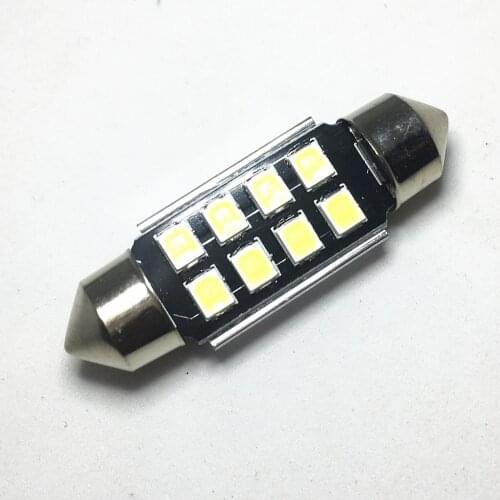 1pcs 31mm 36mm 39mm 41mm CANbus C5W led Festoon ERROR FREE 5630 5730 8 smd LED dome lamps interior reading white ice blue bulbs