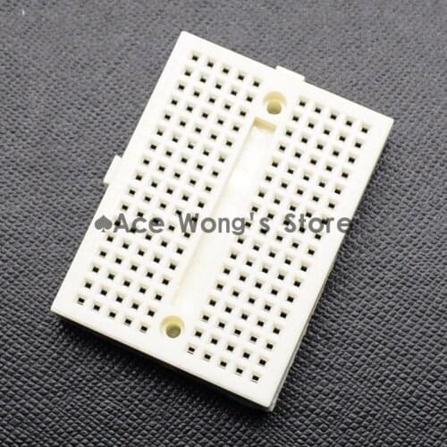 1pcs SYB-170 Mini Solderless Prototype Breadboard 170 Tie-points white