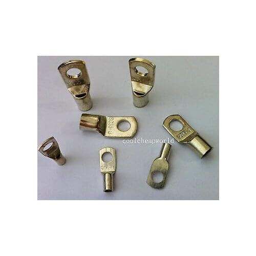 10pcs Tinned Copper Cable lugs Battery Terminals SC 35-8 35mm 8mm Bolt Hole
