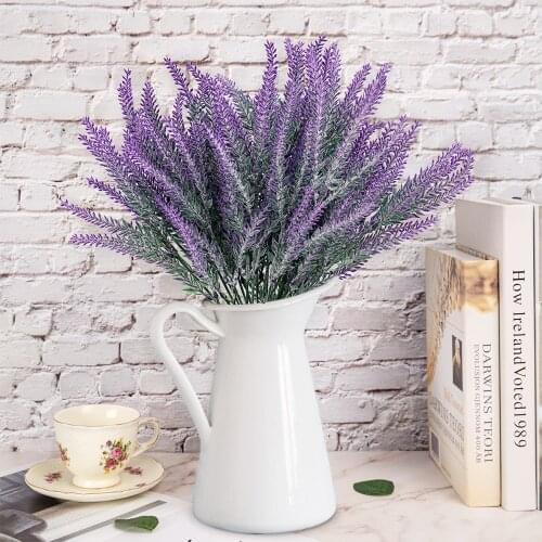 3pcs/6pcs/9pcs Artificial Flowers Lavender Dried Flowers Natural Dried Flowers Fences for Garden Wedding Decoration Accessories