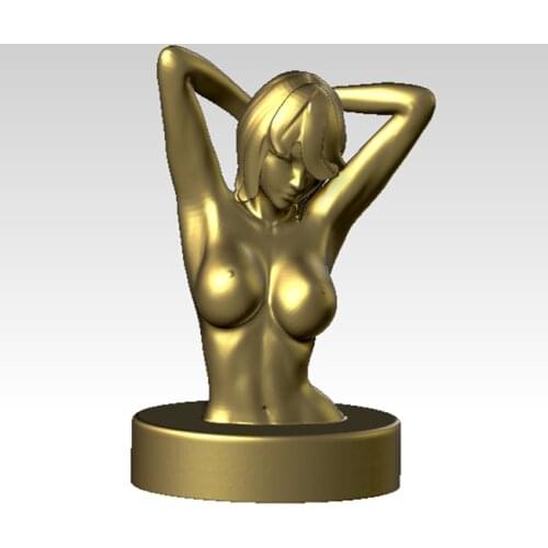 3D model for cnc or 3D printers in STL file format- sexy women decor