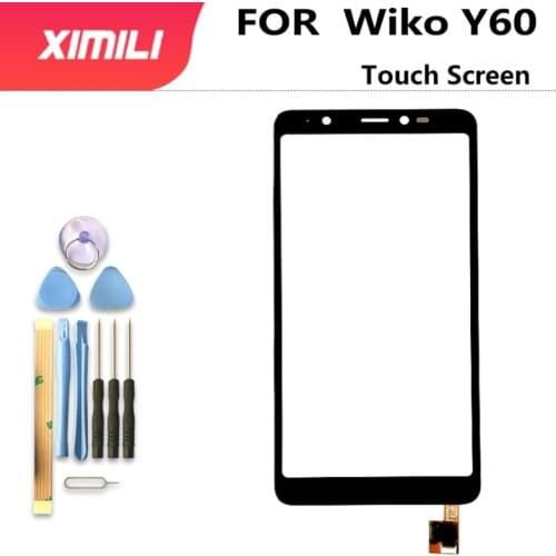 5.45" Original For Wiko Y60 Touch Screen Glass Touch Panel Lens Glass Digitizer For Wiko Y60 Phone Accessories+Tools Adhesive