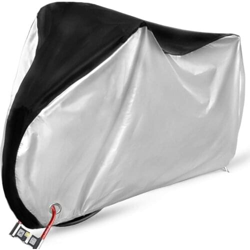 Outdoor Bicycle Cover Waterproof Dustproof Portable Foldable Bike Storage Cover Bicycle Protective Sleeve Black Sliver New