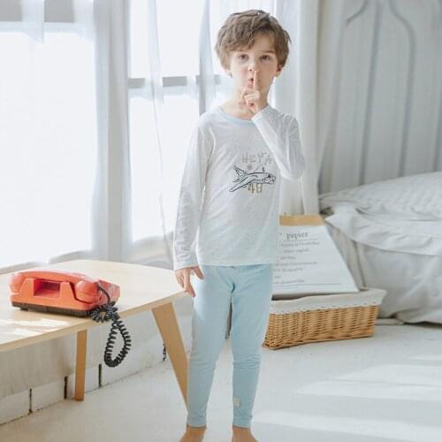 Childrens Pajamas Set Winter Boys Clothes Suit For Girls Long Sleeve Sleepwear Pyjamas Kids Nightwear 100-160cm Height Outfits