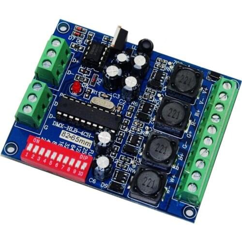 Constant Current 350ma High-power 4CH RGBW dmx Controller,drive ,DMX512 decoder For led floodlight LED Wall washer lamp