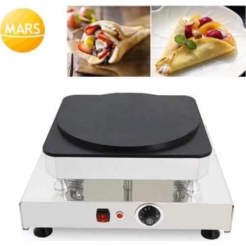 Commercial 40cm French Crepe Makers Griddle 220V 110V Electric Pancake Making Machines Baking Pan Cake Irons