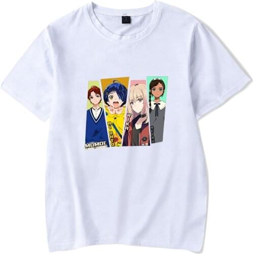 2021 Japanese Anime Wonder Egg Priority T-shirt Women Men Unisex O-Neck Pullovers Short Sleeve Oversized Streetwear Clothes