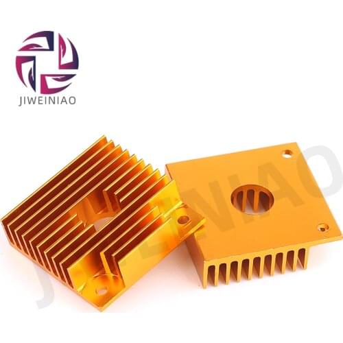 JIWEINIAO 1PC MK7 MK8 Heat Sink 3D Printer Parts Cooler Aluminium Radiator Heat Sink 40*40*11mm For Makerbot MK7/MK8 Extruder 1