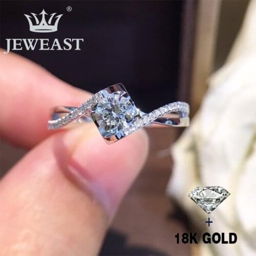 Natural Diamond 18K Gold Pure Gold Ring Beautiful Gemstone Ring Good Upscale Trendy Classic Party Fine Jewelry Hot Sell New 2020