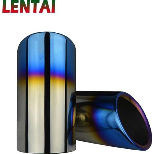 Exhaust Muffler Tip End Pipe Stainless Steel For 2012 2013 2014 Volkswagen VW jetta MK6 1.4t 2.0tdi skoda Octavia golf 6 golf 7