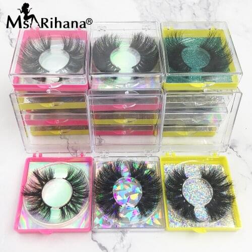 Mink Eyelash 10/20/30 Pairs Fake Lashes Wholesale 8D Mink Lashes Packaging Boxes Mink Eyelashes 3D Mink 25mm Lashes In Bulk