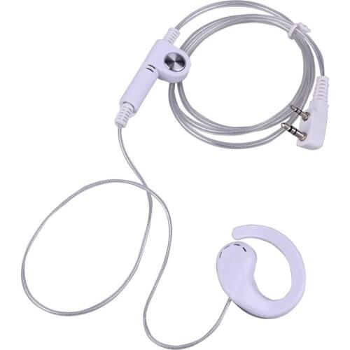 Brand New 2 Pin 1.2m Cable Length Earpiece Headset Earphone PTT MIC for BAOFENG KENWOOD Retevis HYT Radio