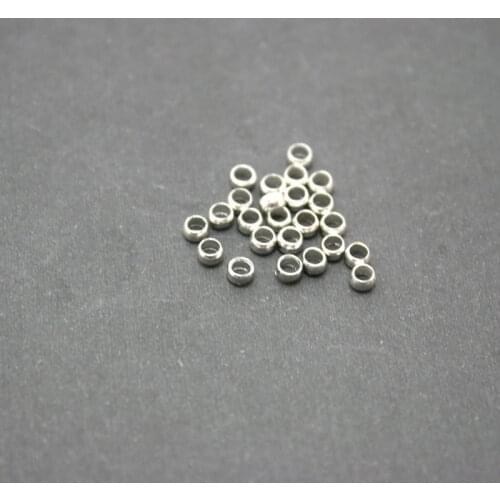 New Fashion Gold/Rhodium Crimp Beads End Spacer Beads Crimp End Beads For Jewelry DIY Finding Making