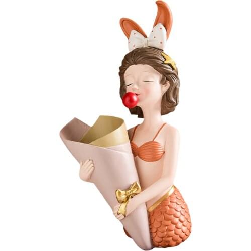 Cartoon Bubble Girl Shaped Succulent Pot, Cute Resin Dried Flowers Planter Small Bonsai Plant Pot Tiny Decoration Gift