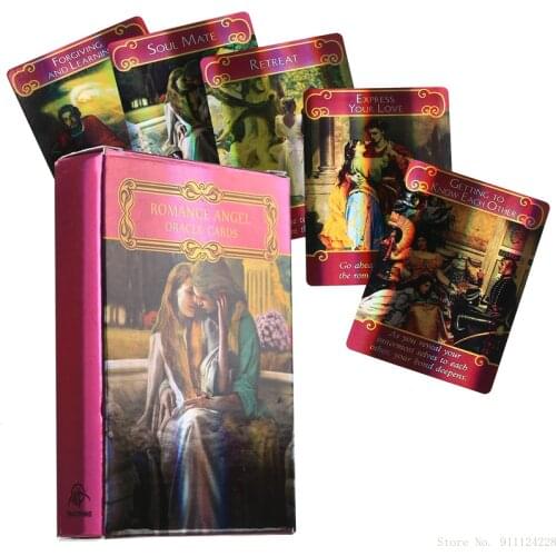 Full English New The 44 Romance Angels Oracle Cards Deck Mysterious Tarot Cards Board Game By Doreen Virtue Rare Out Of Print