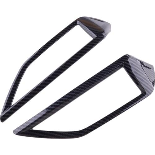 1 Pair ABS Carbon Fiber Style Car Dashboard Middle Air Vent Cover Trim Fit For Subaru Impreza Forester Crosstrek XV 2019 2020