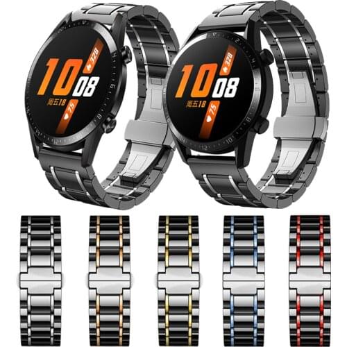 Luxury Ceramic strap for HUAWEI Watch GT 2 42mm 46mm Band Bracelet for Watch GT 2e GT2 Pro &Honor GS Pro Watchband Strap
