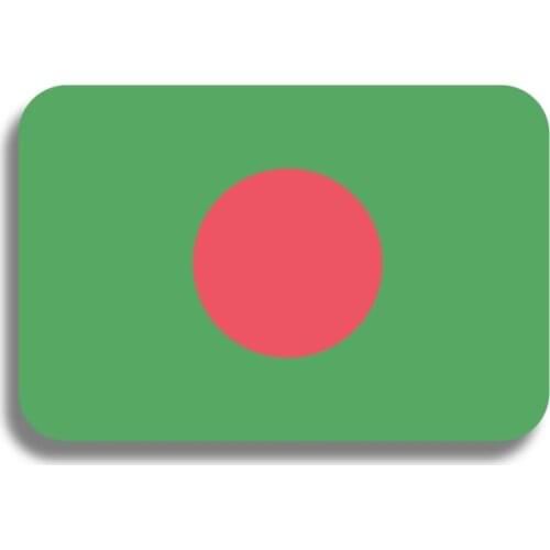 RSHCZY Acrylic Bangladesh Flag Brooch Classic Rectangular Pride Flag Pin Badge Patriotic Ornaments Coat Bag Accessories