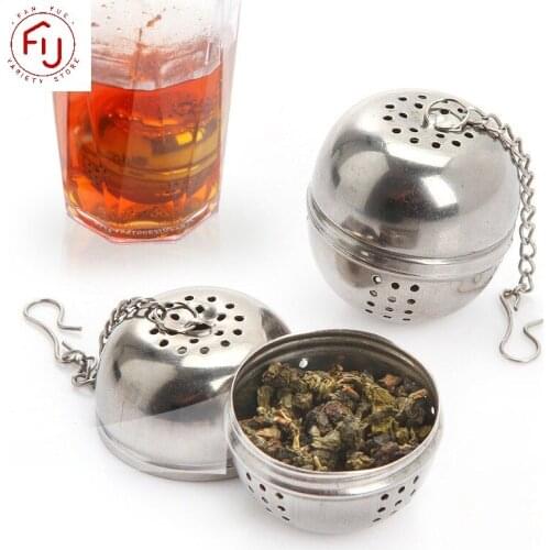 1Pcs Stainless Steel Tea Infuser Sphere Locking Spice Tea Ball Strainer Mesh Infuser Tea Filter Strainers Kitchen Accessories